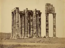 Athens - temple of Zeus Olypmpios, 1865. Creator: Konstantinos Dimitriou
