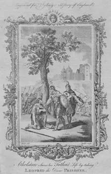 Athelstan saves his Father's life by taking Leofrid the Dane Prisoner 1773. Creator: William Walker