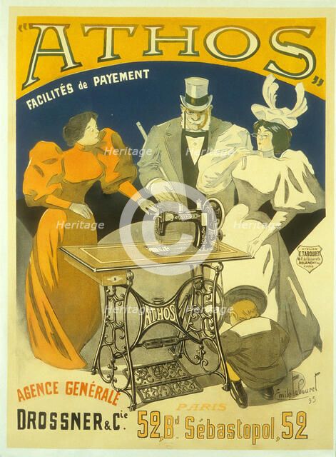 Athos, 1895. Creator: Tabouret, Émile (1850-1927).