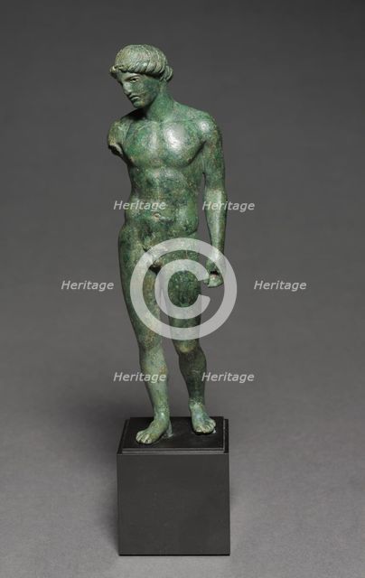 Athlete Making an Offering, c. 450-425 BC. Creator: Unknown.