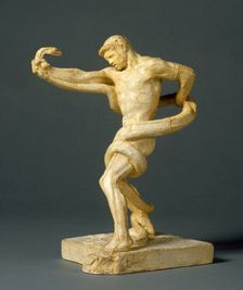 Athlete struggling with a Python (reduced version), c1874. Creator: Frederic Leighton