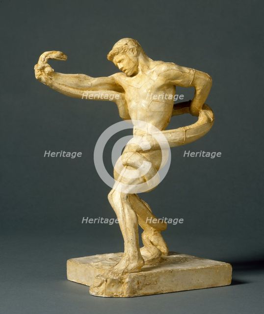 Athlete struggling with a Python (reduced version), c1874. Creator: Frederic Leighton.