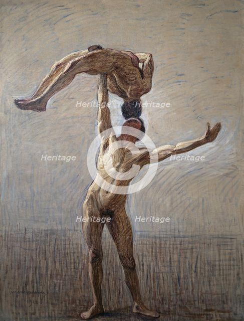 Athletes, 1912. Creator: Eugène Jansson.