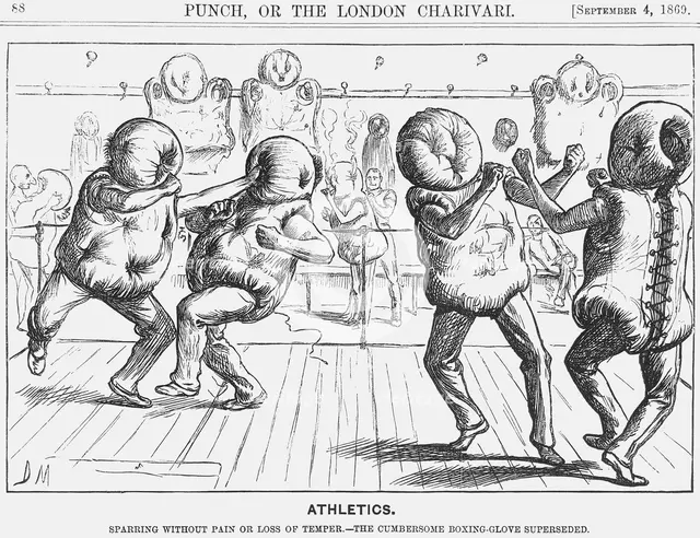 'Athletics', 1869. Creator: George du Maurier.