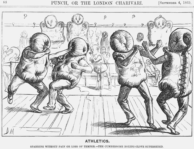 'Athletics', 1869. Creator: George du Maurier.