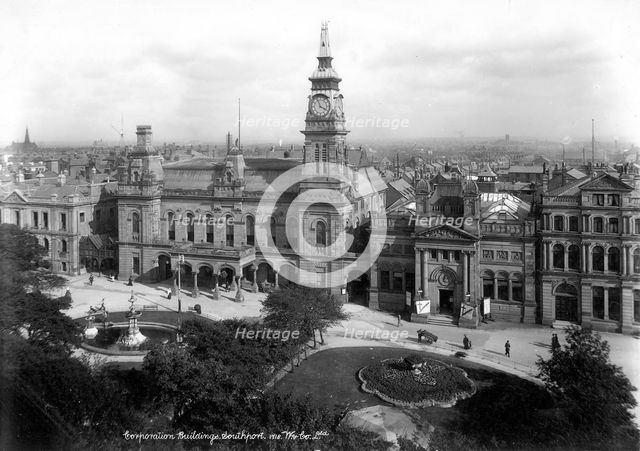 Atkinson Free Library, Southport, Lancashire, 1890-1910. Artist: Unknown