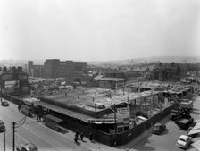 Atkinson's department store under construction, the Moor, Sheffield, South Yorkshire, 1959. Creator: Michael Walters
