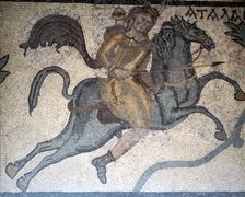 Atlanta on Horseback, Carthage Mosaic, c3rd century