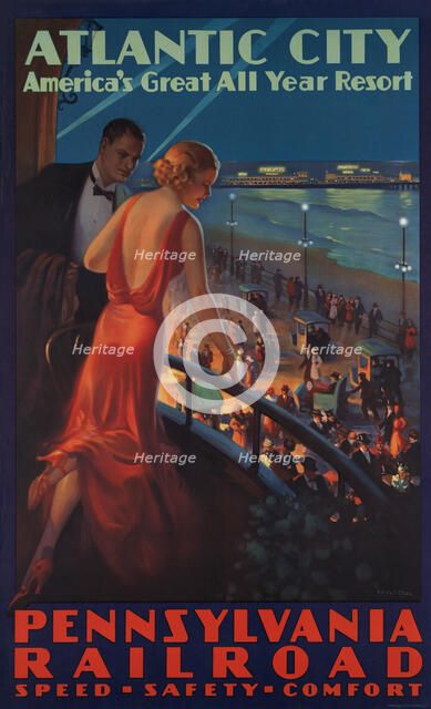 Atlantic City. America's Great All Year Resort. Pennsylvania Railroad, 1935. Creator: Eggleston; Edward Mason (1882-1941).