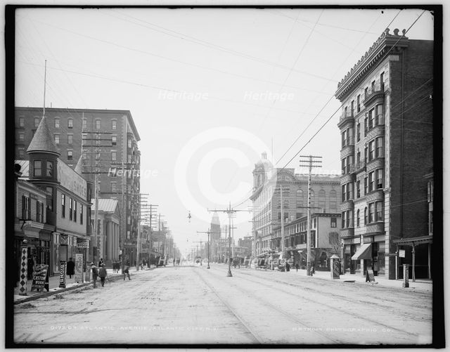 Atlantic Avenue, Atlantic City, N.J., between 1900 and 1906. Creator: Unknown.