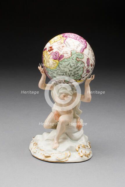 Atlas of the World, Meissen, 18th-19th century. Creator: Meissen Porcelain.