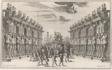 Atrium of the Palace of Venus; set design from Il Pomo D'Oro 1668. Creator: Mathäus Küsel