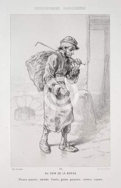 Au Coin de la Borne. Creator: Paul Gavarni (French, 1804-1866).
