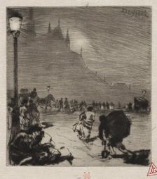 Au Coin du Pont-aux-Doubles. Creator: Auguste Louis Lepère (French, 1849-1918)