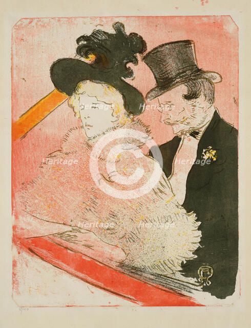 Au concert, 1896. Creator: Toulouse-Lautrec, Henri, de (1864-1901).