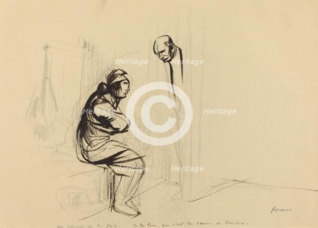 Au congrés de la Paix, c. 1919. Creator: Jean Louis Forain.