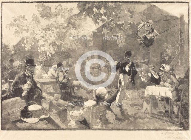 Au coq des bruyeres, 1888. Creator: Auguste Lepere.