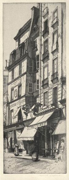 Au Cor d'Or, Rue du Four 1915. Artist: Raymond Ray-Jones