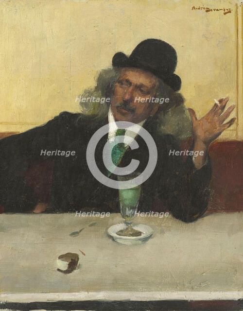 Au café, before 1915. Creator: Andre Devambez.