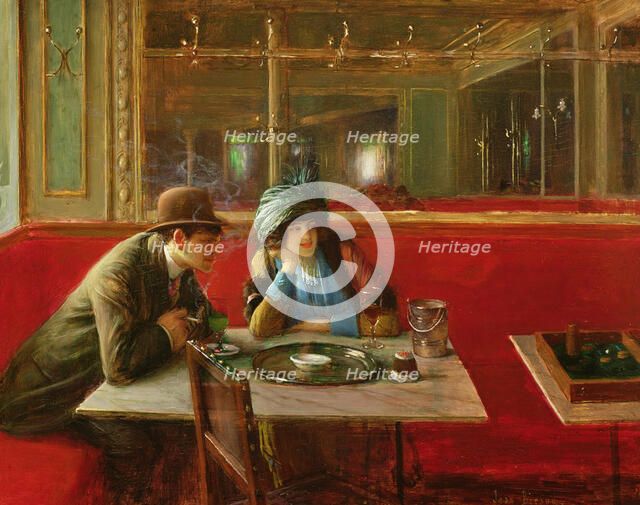 Au Café. Creator: Béraud, Jean (1849-1936).