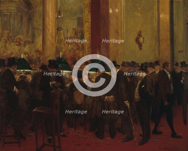 Au cercle, 1908. Creator: Jean Beraud.