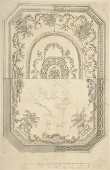 Au Choix Design for a Ceiling, n.d.. Creator: Anon