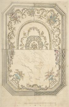 Au Choix Design for a Ceiling, n.d.. Creator: Anon
