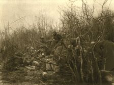 Au Bois Des Caures; Le matin du 24, les defenseurs du bois jouissent d'une..., 1916 (1924) Creator: Unknown