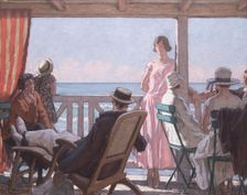 Au bord de la Manche , c. 1924. Creator: Prinet, René François Xavier (1861-1946)