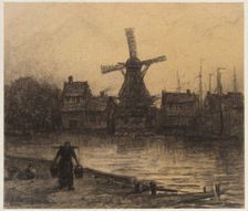 Au bord du Gein, c1860-1920. Creator: Carel Nicolaas Storm