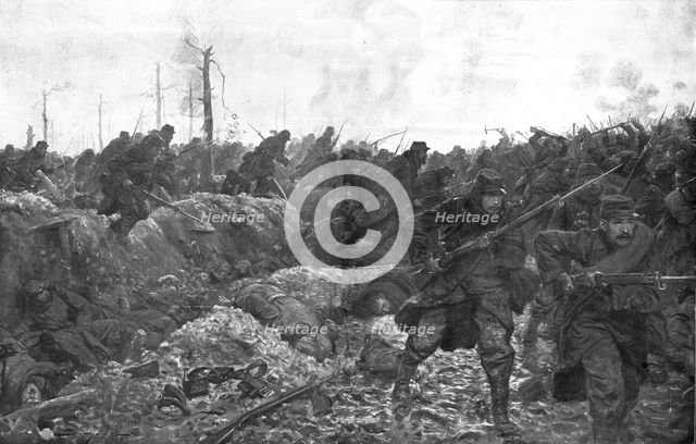 'Au fortin de Beausejour; le dernier assaut victorieux de la position, par l'infantererie..., 1915. Creator: Unknown.