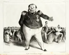 Au Fait! C'est un bal assez distingué!, 1833. Creator: Honore Daumier