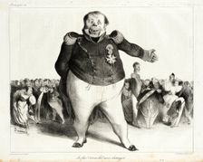 Au Fait! C'est un bal assez distingué!, 1833. Creator: Honore Daumier