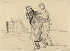 Au Front de Vincennes. Bolo pacha, c. 1914/1919. Creator: Jean Louis Forain