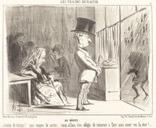 Au Havre, 1852. Creator: Honore Daumier