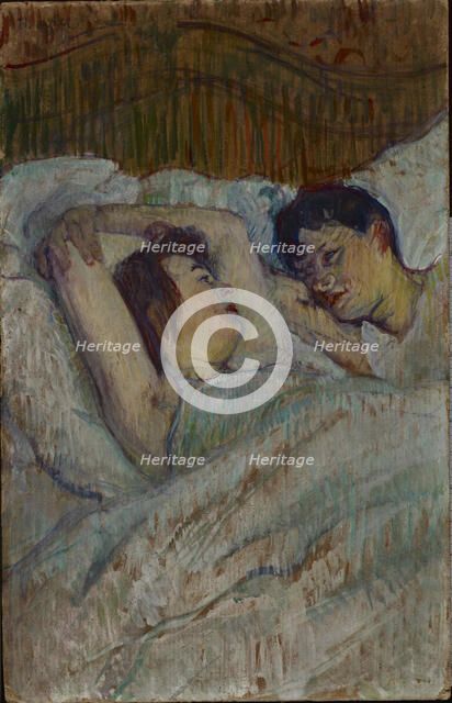 Au lit, 1892. Creator: Toulouse-Lautrec, Henri, de (1864-1901).