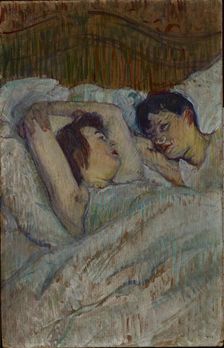 Au lit, 1892. Creator: Toulouse-Lautrec, Henri, de (1864-1901)