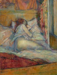 Au lit (In bed), 1898. Creator: Toulouse-Lautrec, Henri, de (1864-1901)