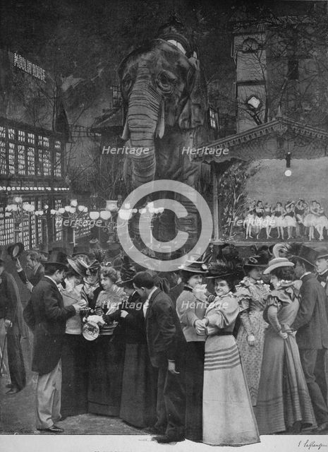'Au Moulin Rouge - Dans Le Jardin', 1900. Artist: Unknown.