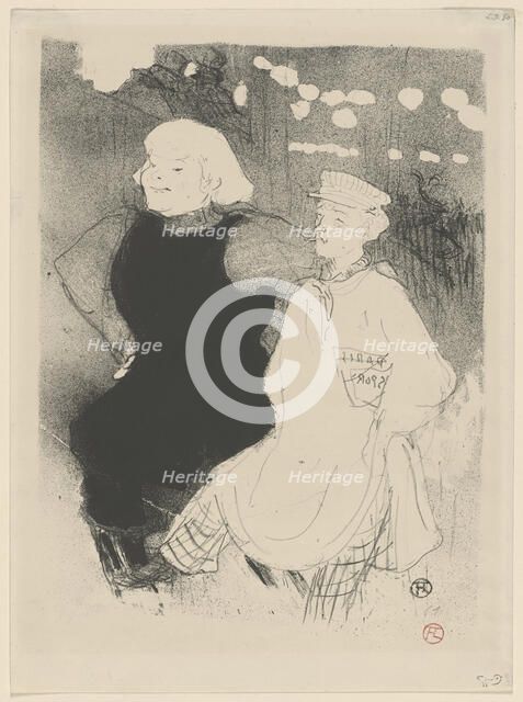 Au Moulin Rouge: L'Union Franco-Russe, 1894. Creator: Toulouse-Lautrec, Henri, de (1864-1901).