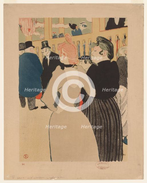 Au Moulin Rouge: The Glutton and Her Sister (La Goulou et sa soeur). Creator: Henri de Toulouse-Lautrec (French, 1864-1901).