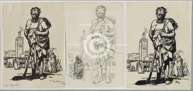 Au Maroc, 1914. Creator: Auguste Louis Lepère (French, 1849-1918).
