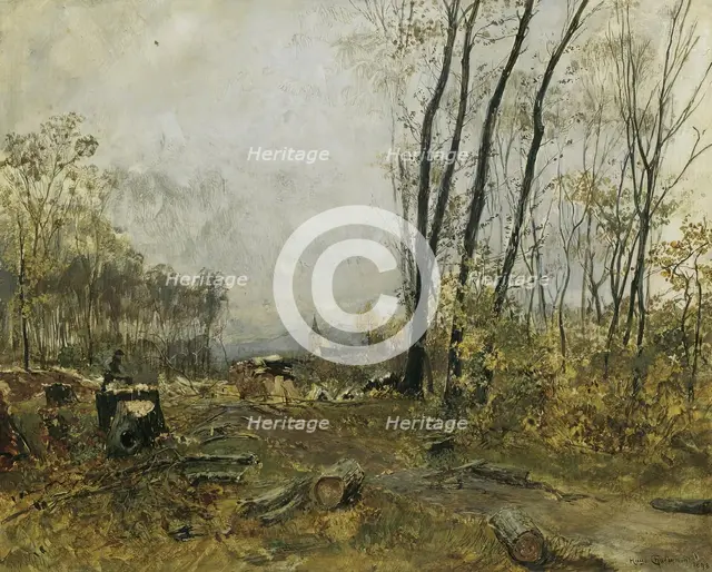 Au near Klosterneuburg, 1893. Creator: Hugo Charlemont.