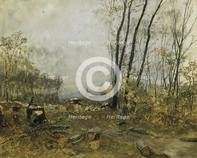 Au near Klosterneuburg, 1893. Creator: Hugo Charlemont.