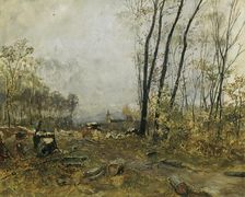 Au near Klosterneuburg, 1893. Creator: Hugo Charlemont