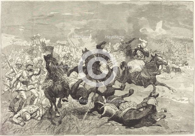 Au Soudan: Bataille d'El-Teb, 1883/1890. Creator: Auguste Lepere.