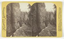 Au Sable Chasm - Column Rocks, 1860/68. Creator: William Purviance