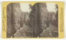 Au Sable Chasm - Column Rocks, 1860/68. Creator: William Purviance
