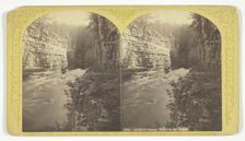 Au Sable Chasm, Running the Rapids, 1870/76. Creator: Seneca Ray Stoddard