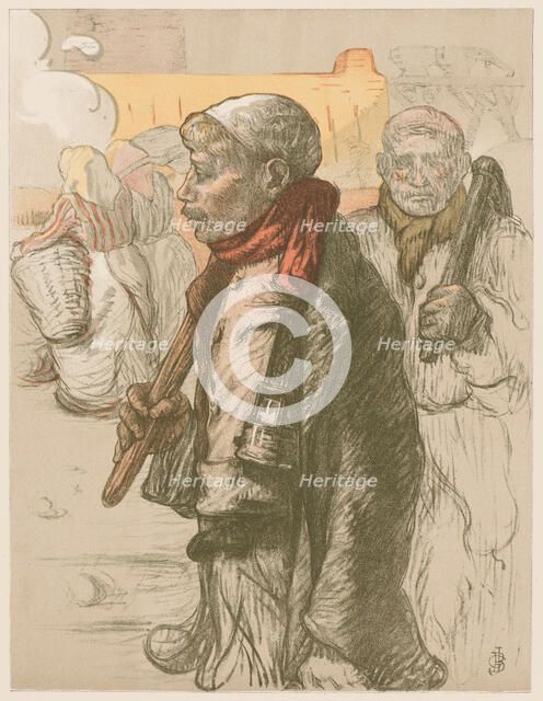 Au Pays Noir (In the Black Country), c. 1898. Creator: Besson, Jules-Gustave (1868-after 1925).